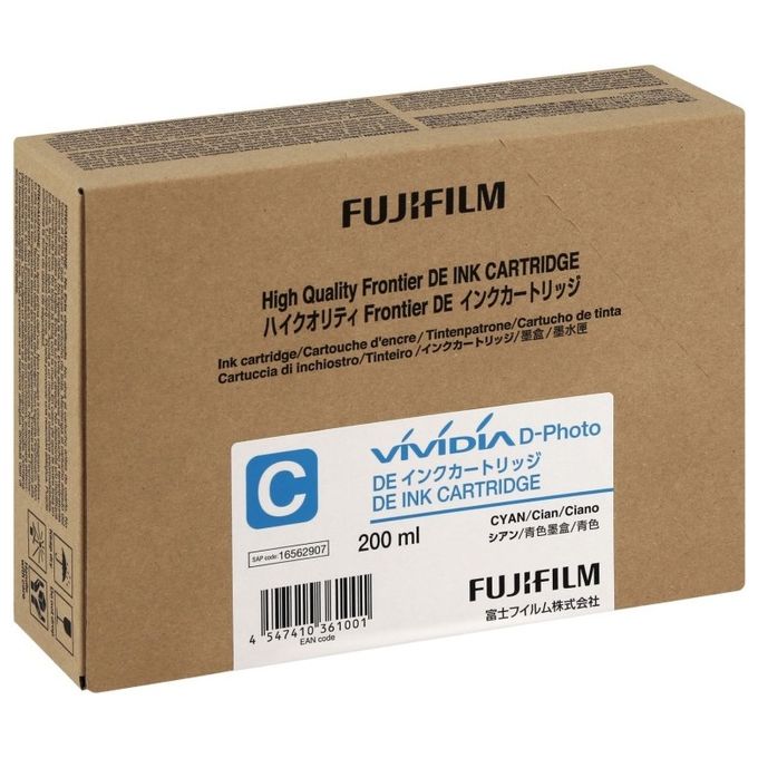 Fujifilm 16562907 Cartuccia di Inchiostro Inkjet Dry Lab 200 ml colore Cyan