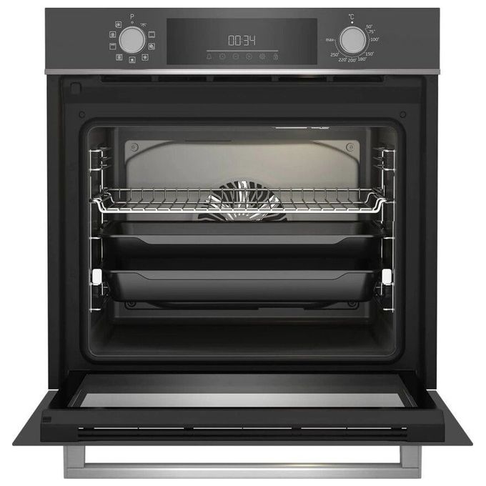 Beko BBIM13300ZGCSE Serie B300 Forno da incasso Multifunzione 72 L Classe A+ 9 Funzioni Termoventilato Pulizia Vapore (59.5x59.4x56.7 cm) colore Grigio Pietra