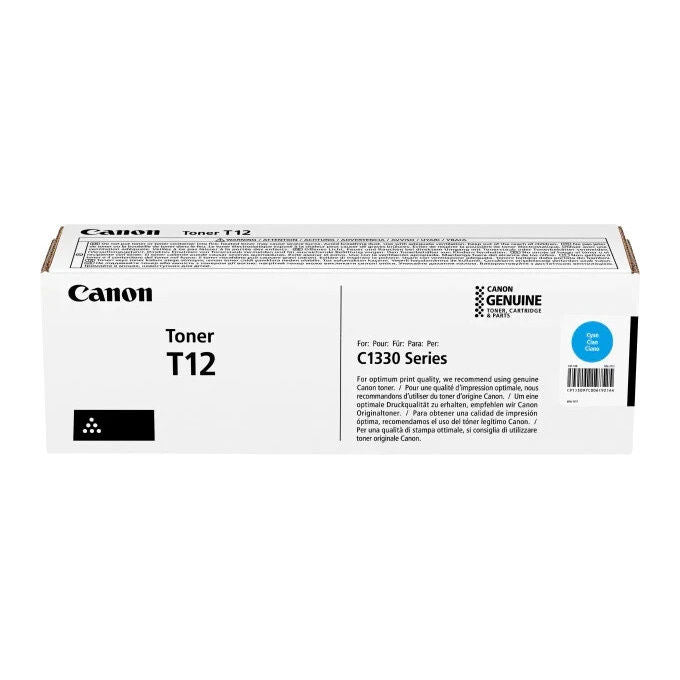 Canon 5097C006 T12 Toner Originale i-SENSYS X C1333 5300 Pagine colore Ciano