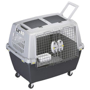 Kerbl 81340 Trasportino per Animali Domestici da Auto Tipo Rigido con Chiusura di Sicurezza e Porta in Metallo colore Nero