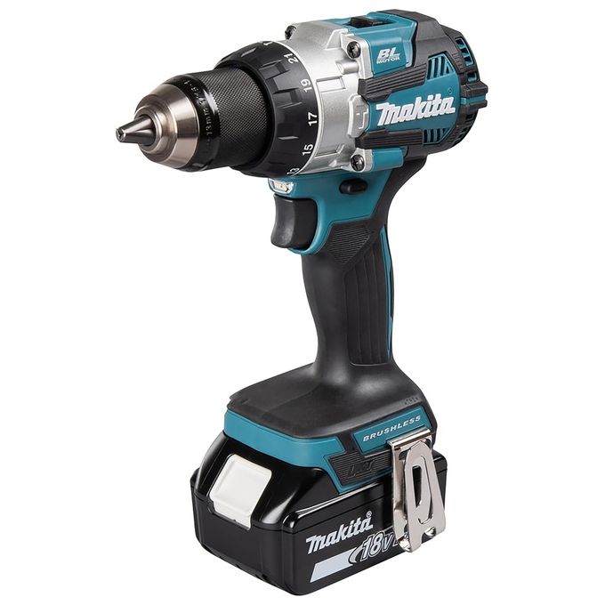 Makita DHP489RTJ LXT Trapano Avvitatore con Percussione Brushless 18V 110Nm 1800 rpm colore Nero Blu