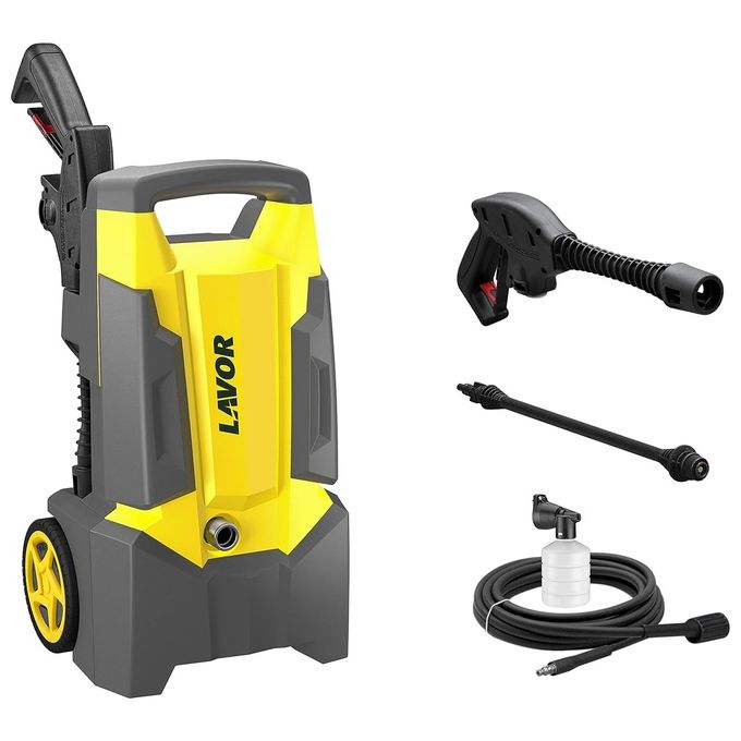 Lavor 8.106.0072C Dive 110 Idropulitrice ad Acqua Fredda 110 bar 1500 W 330 L-h Pompa Assiale Automatic Stop System colore Giallo