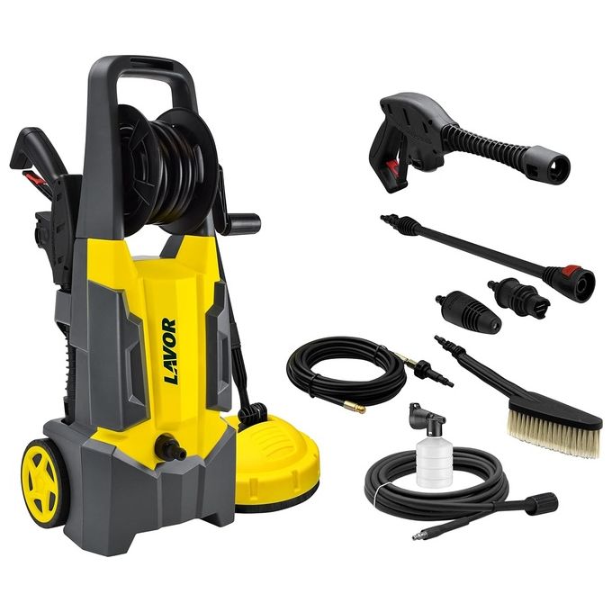 Lavor DIVE EXTRA 135 Idropulitrice Acqua Fredda 1900W 135 bar 420 l-h Automatic Stop colore Nero Grigio Giallo