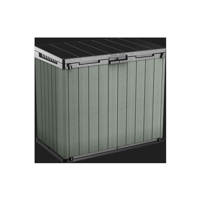 Keter Store-It-Out Darwin Verde Evotech Baule da Giardino Spazioso e Resistente 80 x 140 x 120 cm