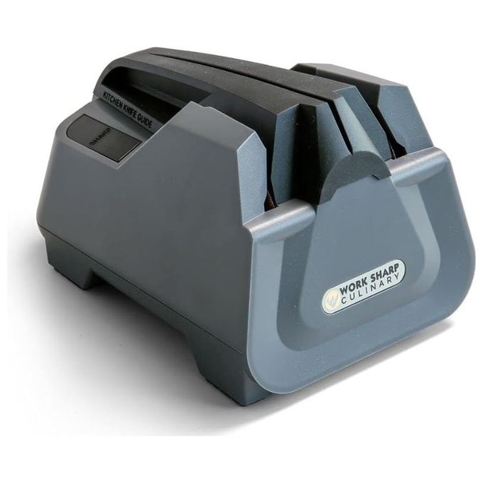 Work Sharp CPE2 Affilacoltelli Elettrico da Cucina 12 W con Dischi in Ceramica Flessibili Angolo 20° colore Grigio