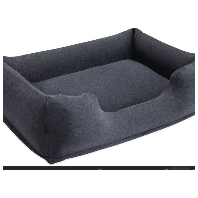 Intex 48701NP Cuccia Gonfiabile per Cani Piccola con Pompa Manuale Taglia XS-S Materiale TPU Imbottitura in Schiuma Sminuzzata Copertura Sfoderabile e Lavabile colore Grigio Antracite