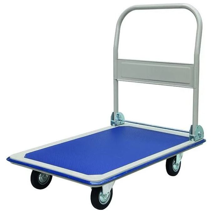 Vigor 5970920 Elio-XL Carrello con Pianale 4 Ruote Portata 300 Kg Dimensioni Pianale 905x605 mm colore Blu