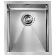 CM 012024X0012018 Lavello da Incasso Monovasca in Acciaio Inox AISI 304 18-10 Finitura Satinata con Profilo Slim Luxury (39x45x19 cm) colore Inox Satinato