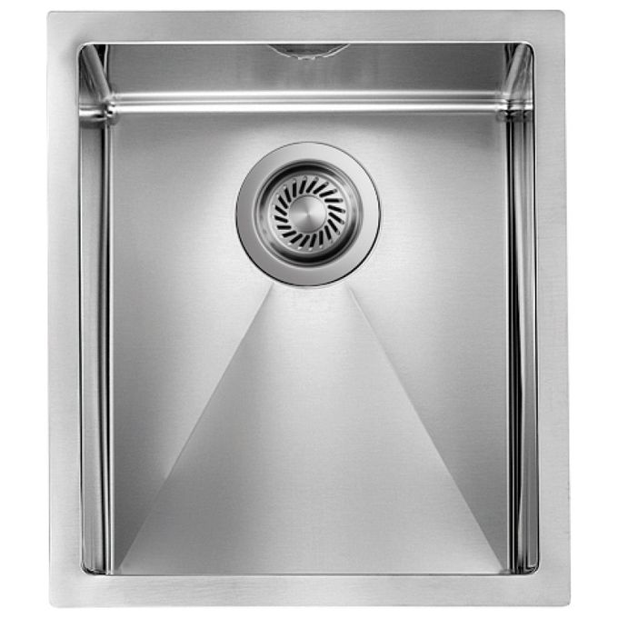 CM 012024X0012018 Lavello da Incasso Monovasca in Acciaio Inox AISI 304 18-10 Finitura Satinata con Profilo Slim Luxury (39x45x19 cm) colore Inox Satinato