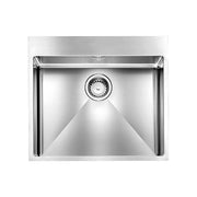 CM 012044.X1.01.2018 Filoraggiato Mix Lavello da incasso monovasca slim in acciaio inox satinato 57x50 cm colore Acciaio