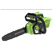 GreenWorks GD48TCS25 Motosega a Batteria 48 V con Motore Brushless Barra 25 cm Lubrificazione Automatica colore Nero