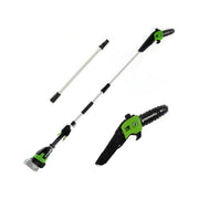 Greenworks G48PS Sega Potatrice su Asta a Batteria 48V Li-Ion Barra 20 cm Asta Telescopica 210-280 cm