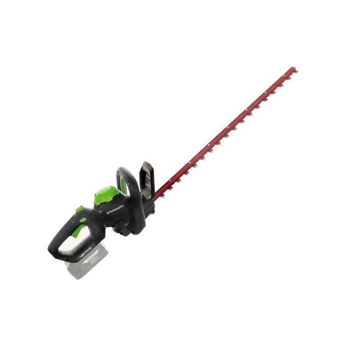 Greenworks G48HT Tagliasiepi a Batteria 48V Lama 61 cm Impugnatura Girevole Freno di Sicurezza colore Verde