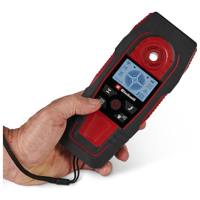 Einhell 2270145 Rilevatore digitale TE-MD 80 per metalli ferrosi fino a 80 mm cavi sotto tensione fino a 60 mm legno fino a 24 mm colore Nero