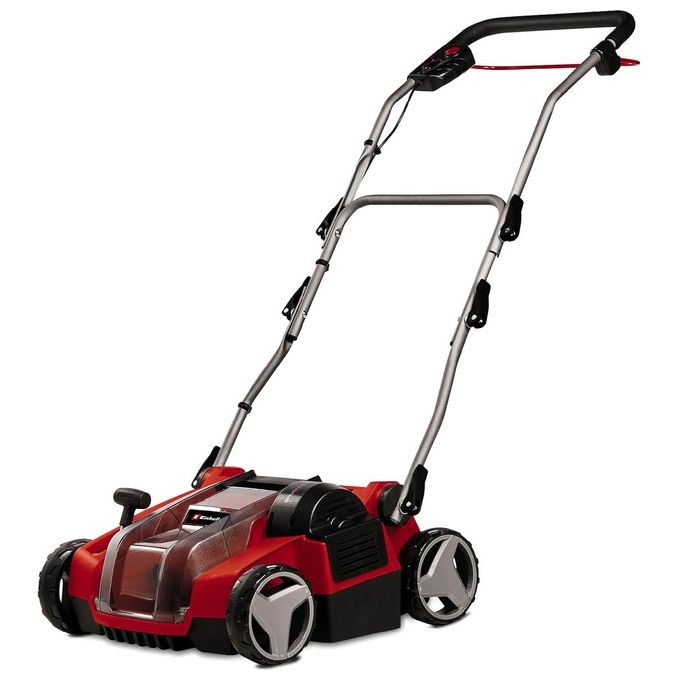 Einhell 3420680 GE-SC 36-35 Li - Solo Scarificatore a Batteria 36 V con Motore Brushless 16 Lame in Acciaio Inox Regolazione Profondita' 3 Livelli Peso 9.94 Kg colore Nero Rosso