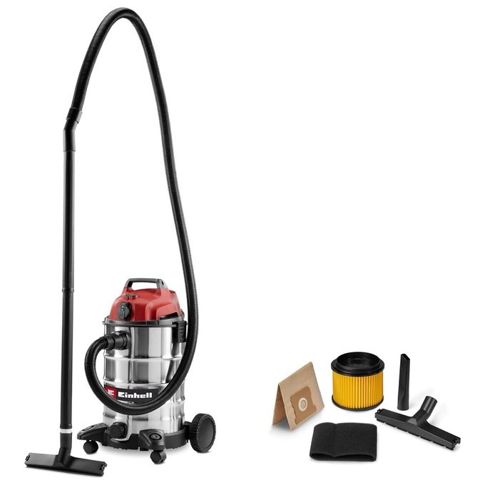 Einhell 2342250 TC-VC 3055 SA Aspirapolvere a secco e umido 30 L 900 W 190 mbar con presa automatica colore Nero