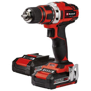 Einhell 4514228 TE-CD 18-40-1 Li Trapano avvitatore a batteria 18 V 2 velocita' 40 Nm 21 livelli coppia mandrino 13 mm 2 batterie 2 0 Ah colore Nero