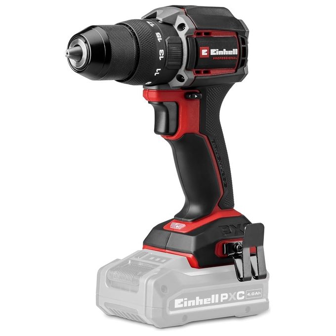 Einhell 4514340 Professional Trapano avvitatore a percussione 18 V Brushless 70 Nm 2 velocita' Mandrino 13 mm Anti-kickback Senza batteria colore Nero