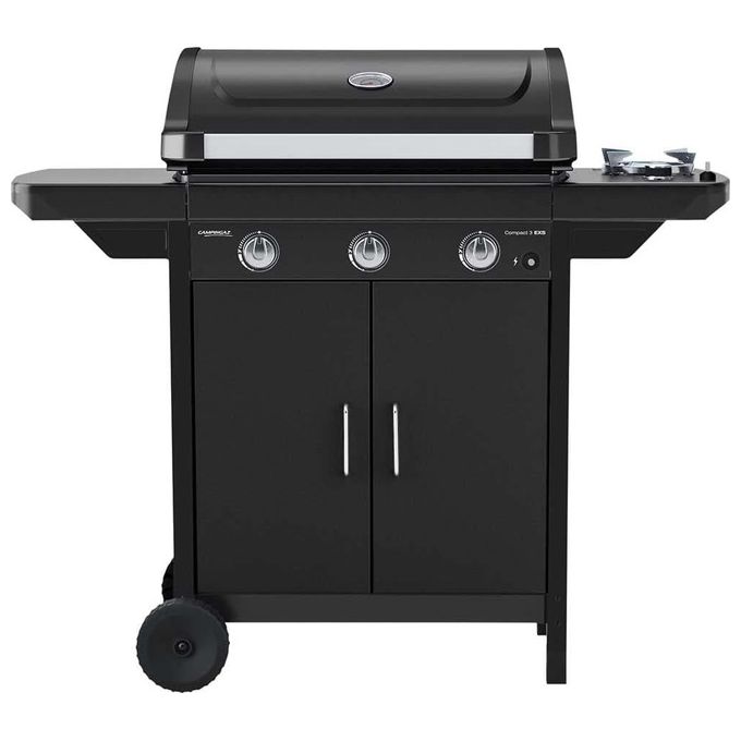 Campingaz 2181063 Barbecue Gas Compact 3 EXS Prodotto robusto e durevole Tecnologia di ultima generazione colore Nero