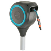 Gardena RollUp S Avvolgitubo da giardino 15 m con picchetto girevole 360° riavvolgimento automatico UV colore Foglia di te'