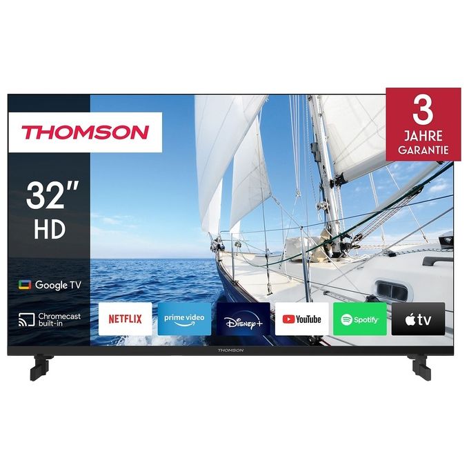 Thomson 32HG2S14 G63 Series Smart TV 32'' HD LCD Google TV Wi-Fi Bluetooth DVB-T2 colore Nero