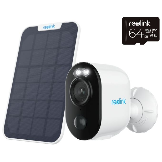 Reolink BWC2K02 Argus B330 Telecamera di sicurezza IP 5 MP Wi-Fi batteria IP65 visione notturna 20 m colore Bianco