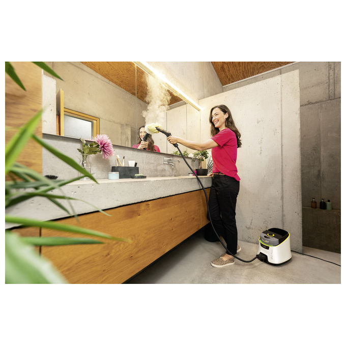 Kärcher 1.513-491.0 SC 5 Deluxe Signature Line Pulitore a Vapore 2250W 4 bar 1,3 L VapoHydro 130 m² colore Bianco