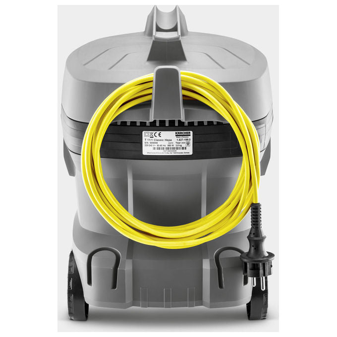 Karcher AG 1.527-197.0 T 11-1 Classic Aspirapolvere a Cilindro Senza Sacchetto 11 L 850 W 61 dB colore Antracite Nero Giallo