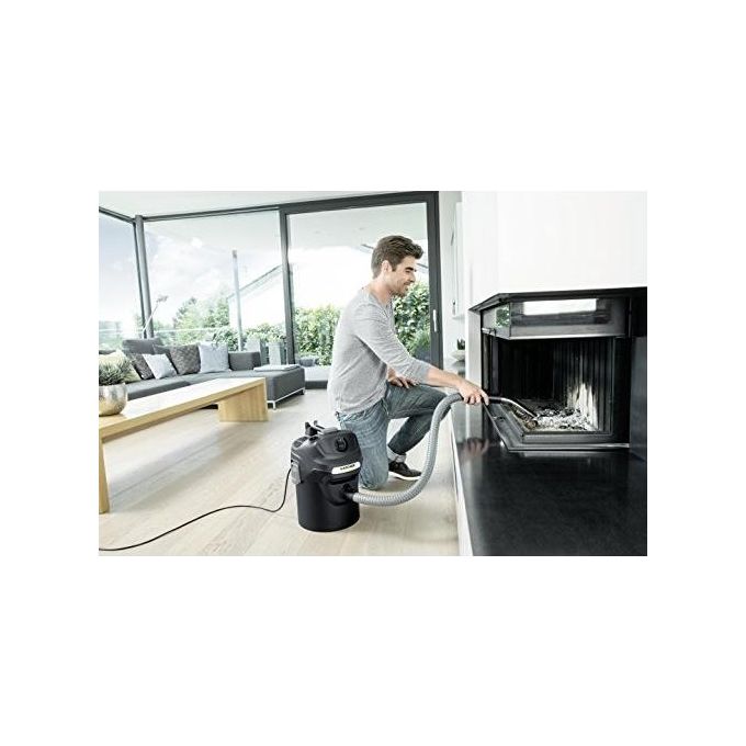 Karcher 1.629-711.0 Aspiracenere AD 2 Fireplace Potenza 600W Capacita' 14 Litri Nero