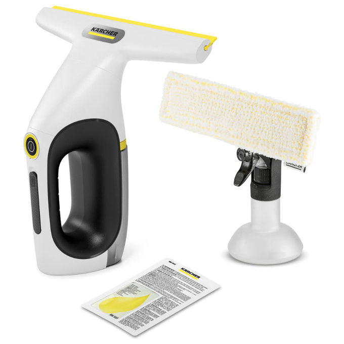 Kärcher WV 2 Universal Care, aspiratore lavavetri, batteria ai ioni di litio, 35 min autonomia, 105 m², nero giallo