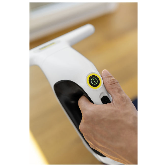 Kärcher WV 2 Universal Care, aspiratore lavavetri, batteria ai ioni di litio, 35 min autonomia, 105 m², nero giallo