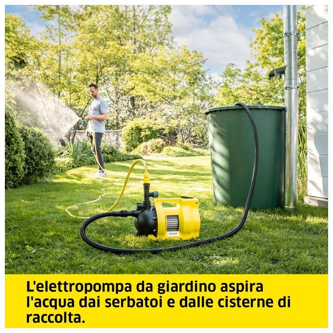 KÄRCHER 1.645-721.0 BP 6.000 Garden Set Elettropompa da Giardino 1000 W 6000 l-h 4.5 bar 8 m colore Giallo e Nero