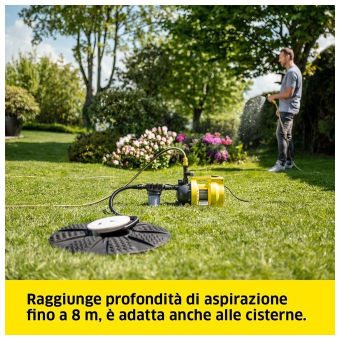 KÄRCHER 1.645-721.0 BP 6.000 Garden Set Elettropompa da Giardino 1000 W 6000 l-h 4.5 bar 8 m colore Giallo e Nero
