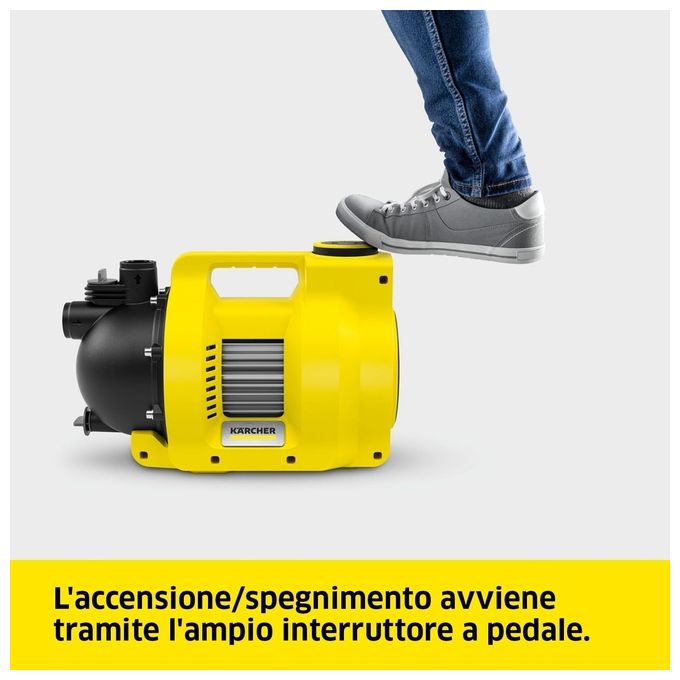 KÄRCHER 1.645-721.0 BP 6.000 Garden Set Elettropompa da Giardino 1000 W 6000 l-h 4.5 bar 8 m colore Giallo e Nero