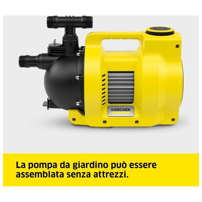KÄRCHER 1.645-721.0 BP 6.000 Garden Set Elettropompa da Giardino 1000 W 6000 l-h 4.5 bar 8 m colore Giallo e Nero
