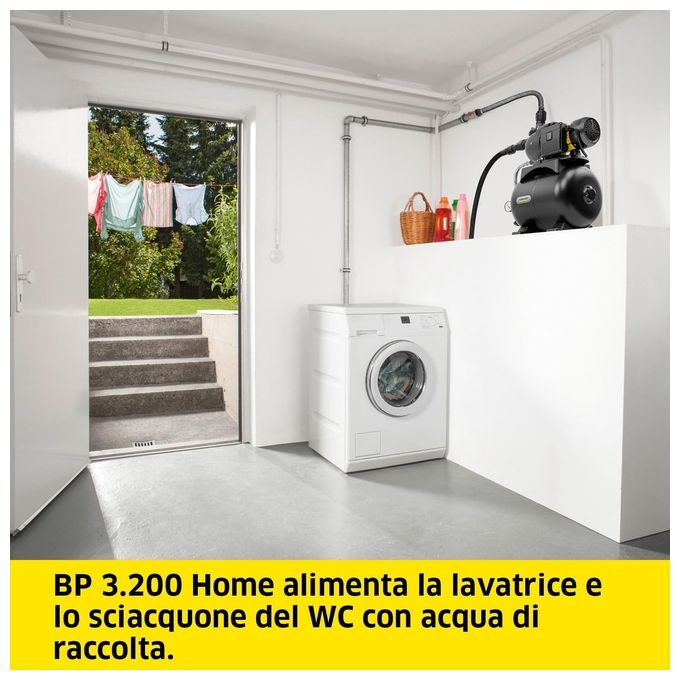 KÄRCHER 1.645-750.0 BP 3.200 Home Elettropompa Domestica 600 W 3200 l-h 3,6 bar Serbatoio 19 L colore Nero