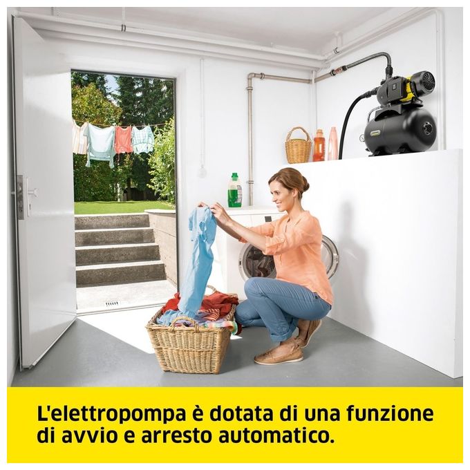 Kärcher 1.645-760.0 BP 4.900 Home Elettropompa Domestica 1150 W 4900 l-h 5 bar 50 m Serbatoio 24 L