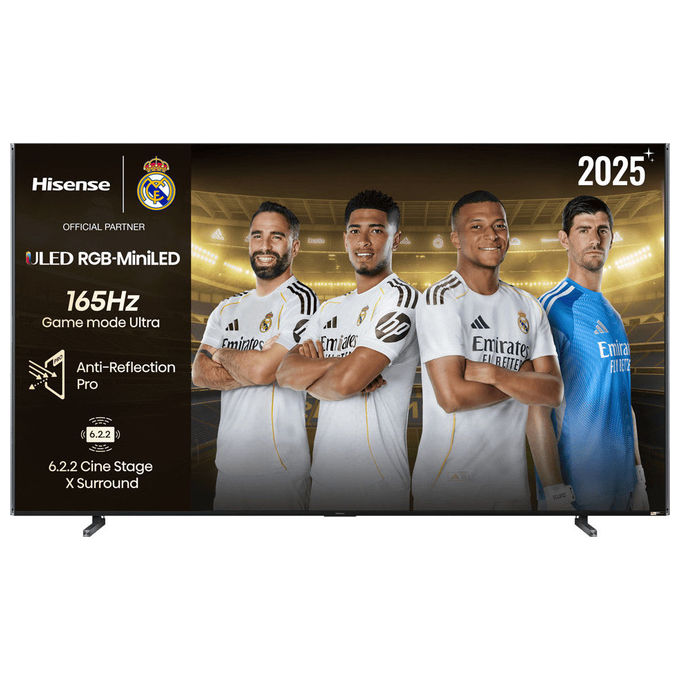 Hisense 116UXQ Smart TV Mini LED ULED 116'' 4K UHD 165 Hz 8000 nit Dolby Atmos Wi-Fi 6 colore Nero
