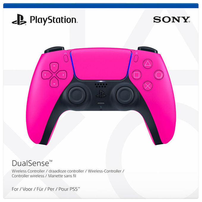 Sony 1000050266 DualSense Controller wireless Gamepad Feedback aptico Grilletti adattivi colore Nova Pink