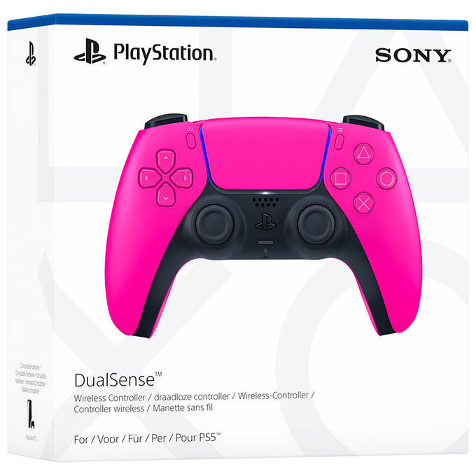 Sony 1000050266 DualSense Controller wireless Gamepad Feedback aptico Grilletti adattivi colore Nova Pink