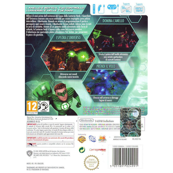 Warner Bros Lanterna Verde L'Ascesa dei Manhunter Standard ITA Nintendo Wii