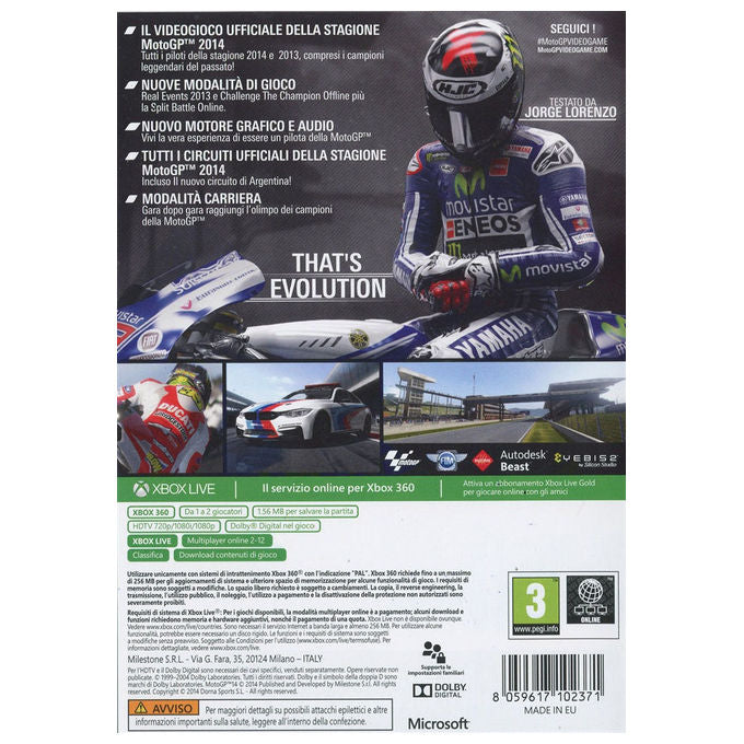 Milestone Moto Gp 14 Xbox360 Standard