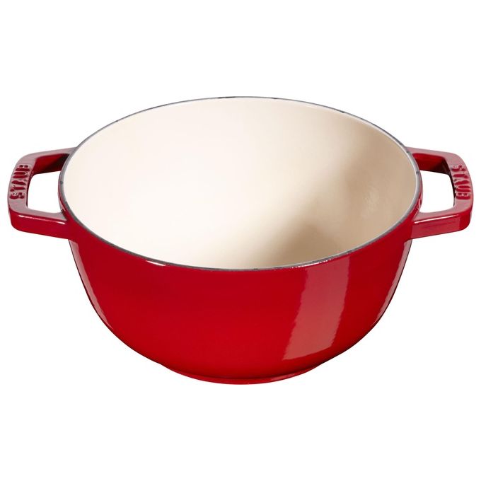 STAUB 1005035 Set Fonduta con 6 Forchette in Ghisa Capacita' 1,6 L colore Ciliegia