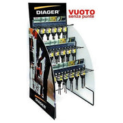 DIAGER 1006167 Expo Punte Booster Scatola Vuota per Punte SDS-Plus Capacita' 180 Posti colore Nero