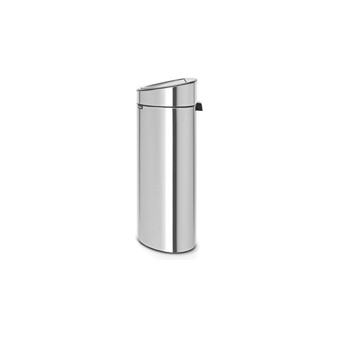 Brabantia 8710755100680 Touch Bin New Recycle Pattumiera 33 Litri Apertura Soft-touch Doppio Secchio Interno in Plastica colore Acciaio Opaco