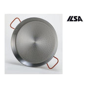 Garcima LA IDEAL_10070 La Ideal Paellera in Ferro Spazzolato Diametro 70 cm colore Acciaio