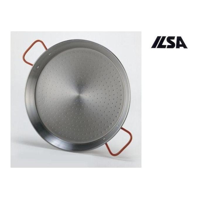 Garcima LA IDEAL_10070 La Ideal Paellera in Ferro Spazzolato Diametro 70 cm colore Acciaio