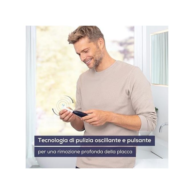 Beurer TB 50 Spazzolino elettrico oscillante 3D 3 modalita' timer 2 min autonomia 45 giorni sensore pressione colore Bianco