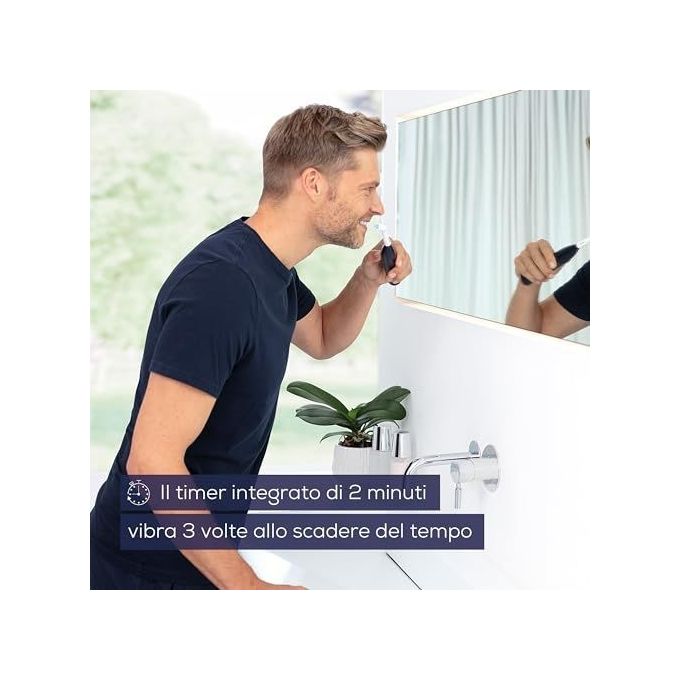 Beurer TB 50 Spazzolino elettrico oscillante 3D 3 modalita' timer 2 min autonomia 45 giorni sensore pressione colore Bianco