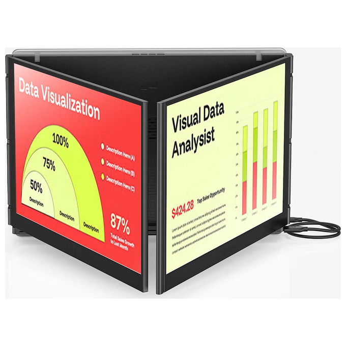 Mobile Pixels B51001274 Trio 3 Pro Monitor portatile 14'' QHD 2240 x 1400 USB-C colore Nero